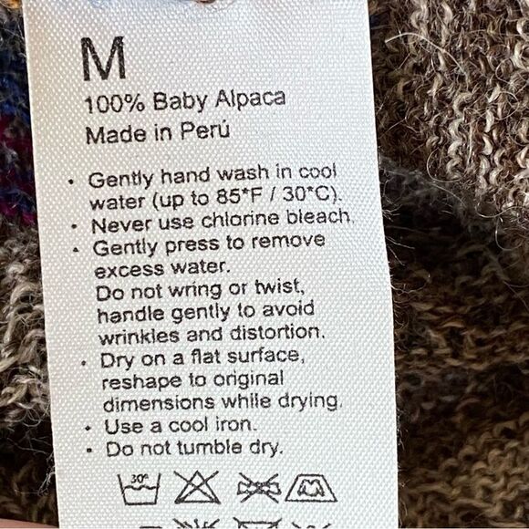 Rare Simply Natural %100 Baby Alpaca Chelsea Sweater Size Medium - Picture 12 of 15